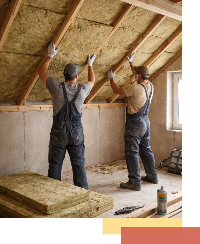 Утепление потолка минеральной ватой в Удомле