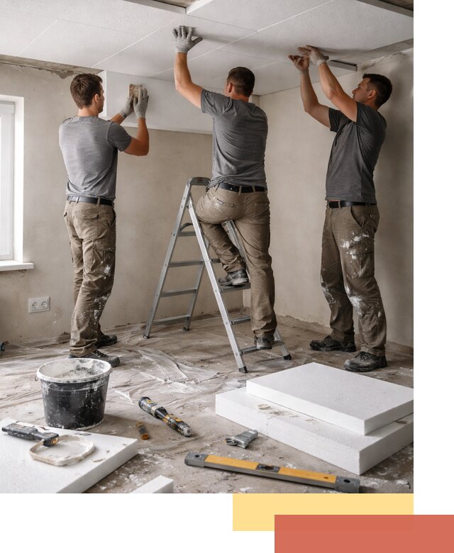 Утепление потолка пенопластом в Удомле быстро и качественно