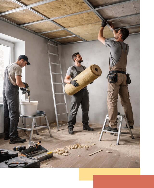 Шумоизоляция потолка в Удомле: профессиональный монтаж и отделка